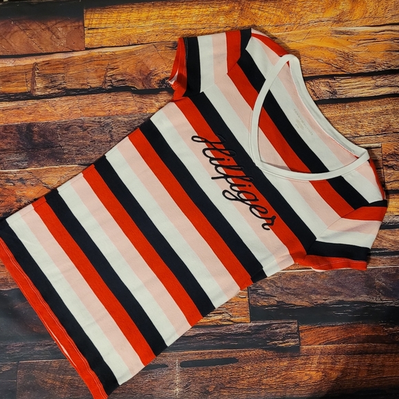 Tommy Hilfiger Women's Striped Tee - Picture 1 of 3